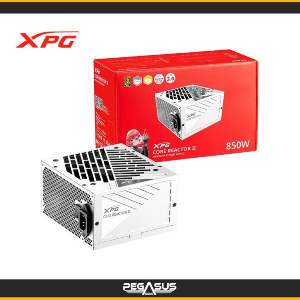 Fuente De Poder Xpg 850w Core Reactor Ii Atx, 80 Plus Gold BLANCO