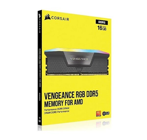 Memoria Ram Corsair Ddr5 16gb Vengeance 5600 Mts, Negro RGB