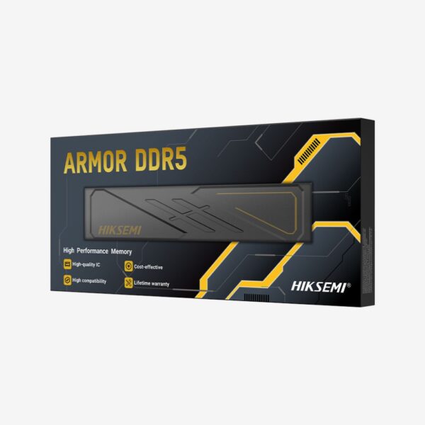 Memoria Ram Hiksemi Armor Ddr5 16gb 5600 Mts, Negro